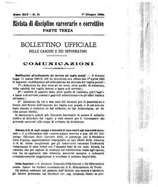 Rivista di discipline carcerarie e correttive