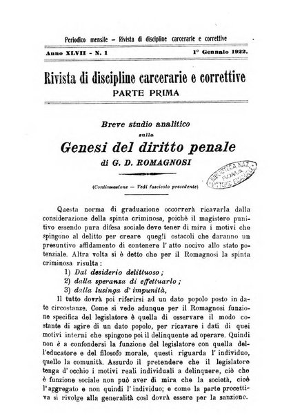 Rivista di discipline carcerarie e correttive