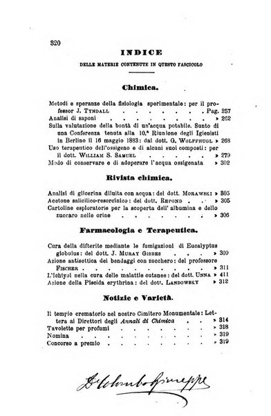 Annali di chimica applicata alla farmacia ed alla medicina