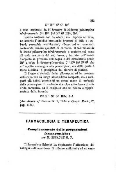 Annali di chimica applicata alla farmacia ed alla medicina