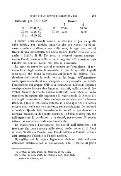 Annali di chimica e di farmacologia