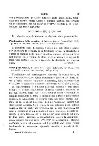 Annali di chimica e di farmacologia