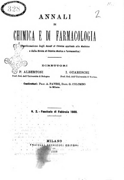 Annali di chimica e di farmacologia