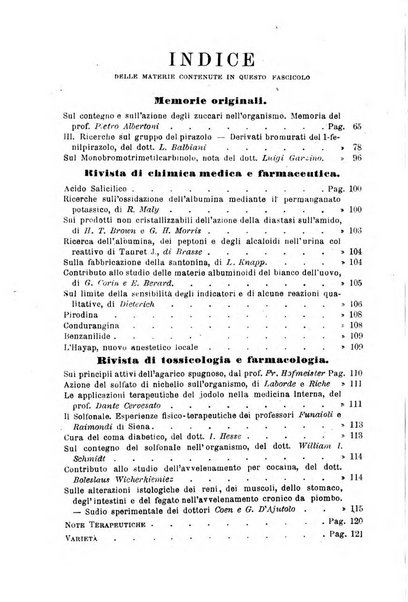 Annali di chimica e di farmacologia