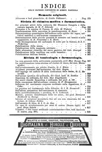 Annali di chimica e di farmacologia