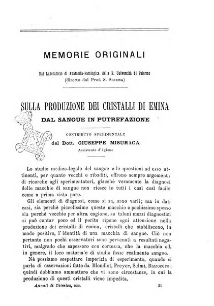 Annali di chimica e di farmacologia