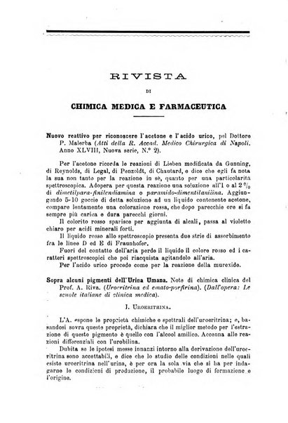 Annali di chimica e di farmacologia