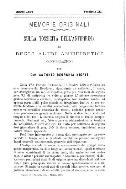 Annali di chimica e di farmacologia