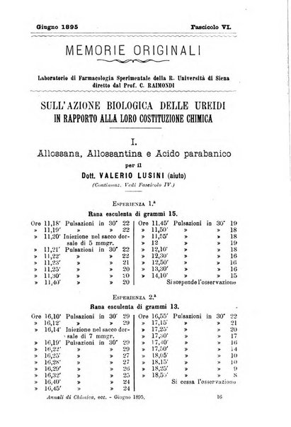 Annali di chimica e di farmacologia