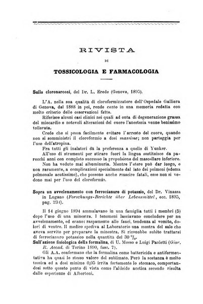 Annali di chimica e di farmacologia