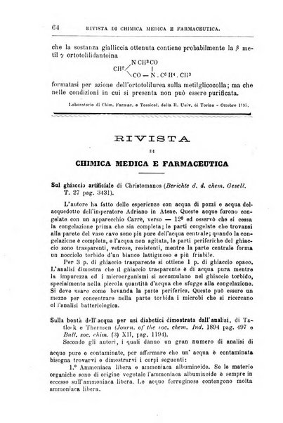 Annali di chimica e di farmacologia