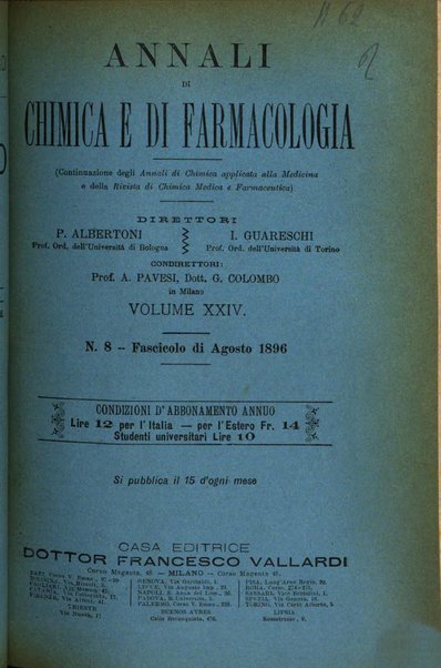 Annali di chimica e di farmacologia