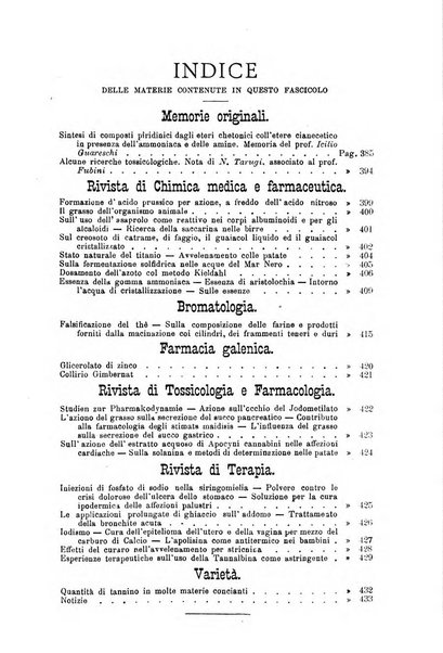 Annali di chimica e di farmacologia