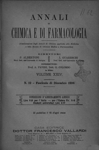 Annali di chimica e di farmacologia