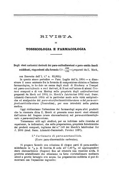 Annali di chimica e di farmacologia