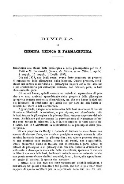 Annali di chimica e di farmacologia