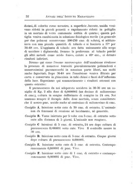 Annali dell'Istituto Maragliano per lo studio e la cura della tubercolosi e di altre malattie infettive