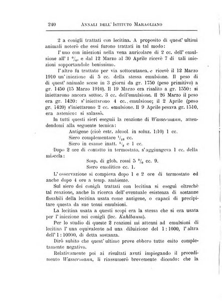 Annali dell'Istituto Maragliano per lo studio e la cura della tubercolosi e di altre malattie infettive