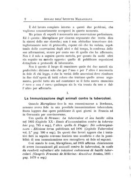 Annali dell'Istituto Maragliano per lo studio e la cura della tubercolosi e di altre malattie infettive