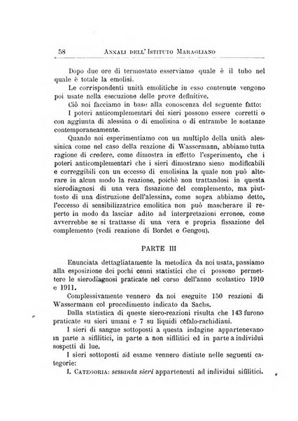 Annali dell'Istituto Maragliano per lo studio e la cura della tubercolosi e di altre malattie infettive