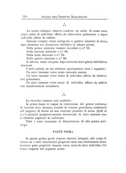 Annali dell'Istituto Maragliano per lo studio e la cura della tubercolosi e di altre malattie infettive