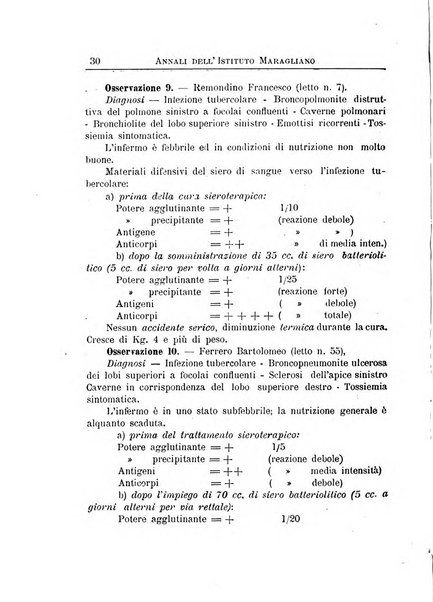 Annali dell'Istituto Maragliano per lo studio e la cura della tubercolosi e di altre malattie infettive