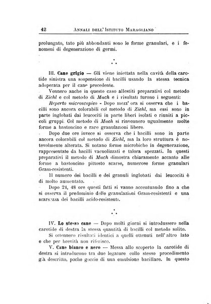 Annali dell'Istituto Maragliano per lo studio e la cura della tubercolosi e di altre malattie infettive