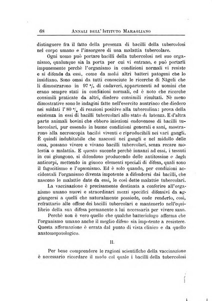 Annali dell'Istituto Maragliano per lo studio e la cura della tubercolosi e di altre malattie infettive