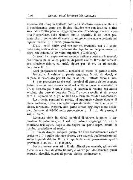 Annali dell'Istituto Maragliano per lo studio e la cura della tubercolosi e di altre malattie infettive