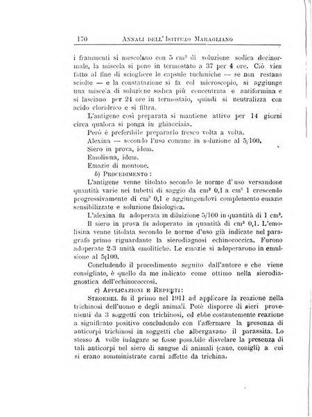 Annali dell'Istituto Maragliano per lo studio e la cura della tubercolosi e di altre malattie infettive