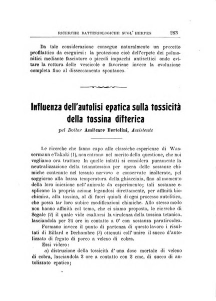 Annali dell'Istituto Maragliano per lo studio e la cura della tubercolosi e di altre malattie infettive