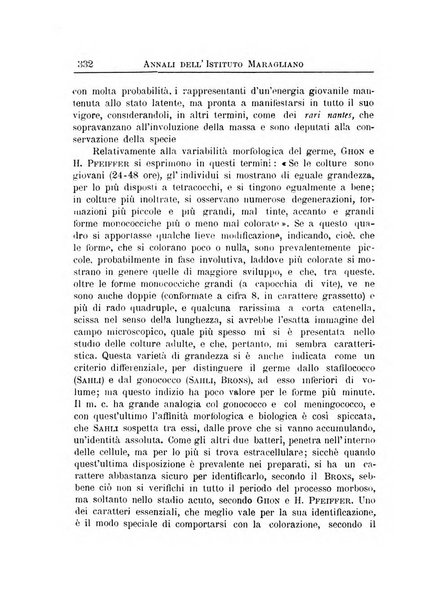 Annali dell'Istituto Maragliano per lo studio e la cura della tubercolosi e di altre malattie infettive