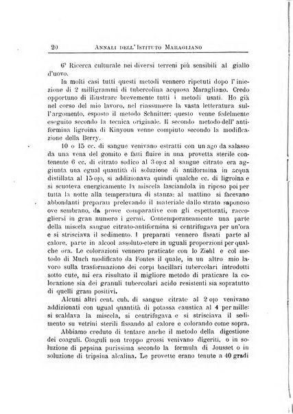 Annali dell'Istituto Maragliano per lo studio e la cura della tubercolosi e di altre malattie infettive