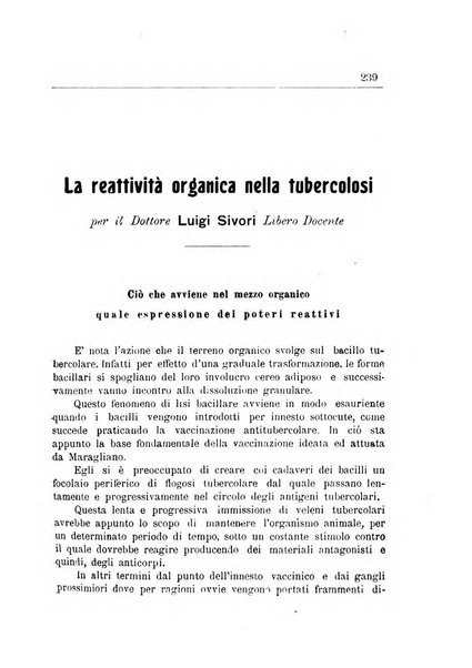 Annali dell'Istituto Maragliano per lo studio e la cura della tubercolosi e di altre malattie infettive