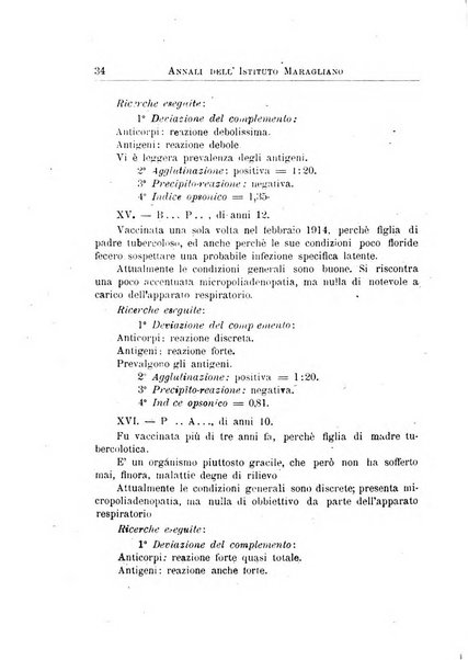 Annali dell'Istituto Maragliano per lo studio e la cura della tubercolosi e di altre malattie infettive