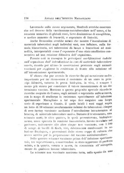Annali dell'Istituto Maragliano per lo studio e la cura della tubercolosi e di altre malattie infettive