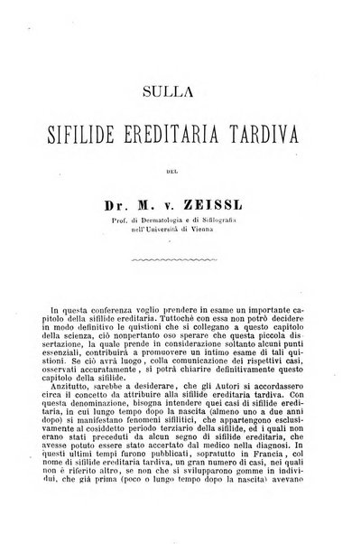 La clinica di Vienna monografie su tutto il campo della medicina pratica