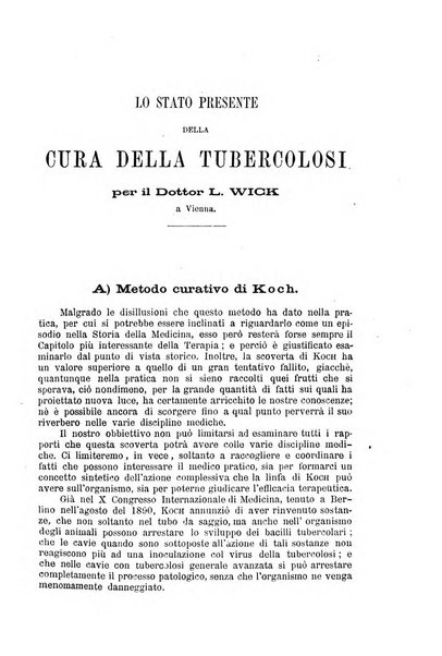 La clinica di Vienna monografie su tutto il campo della medicina pratica