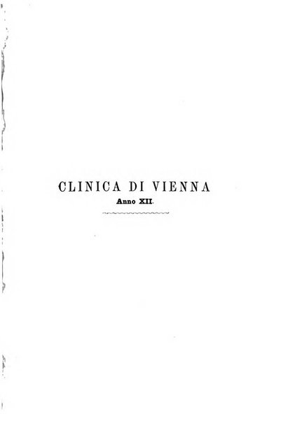 La clinica di Vienna monografie su tutto il campo della medicina pratica