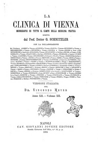 La clinica di Vienna monografie su tutto il campo della medicina pratica