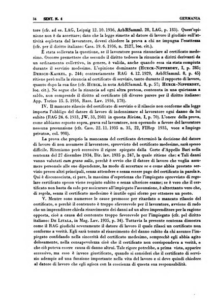 Giurisprudenza comparata di diritto corporativo sindacale e del lavoro