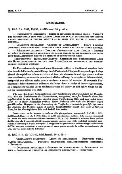 Giurisprudenza comparata di diritto corporativo sindacale e del lavoro