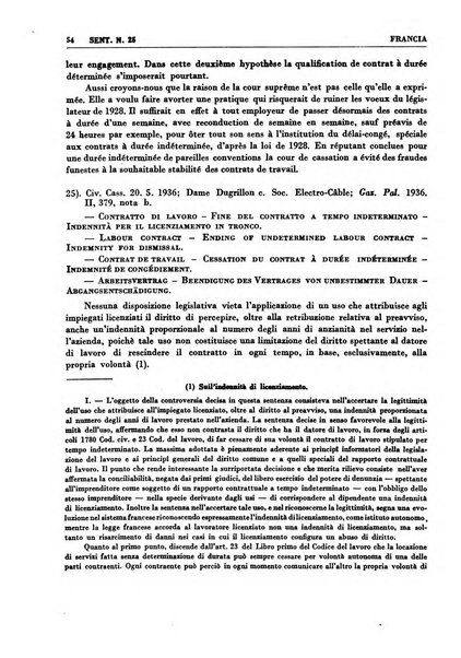 Giurisprudenza comparata di diritto corporativo sindacale e del lavoro