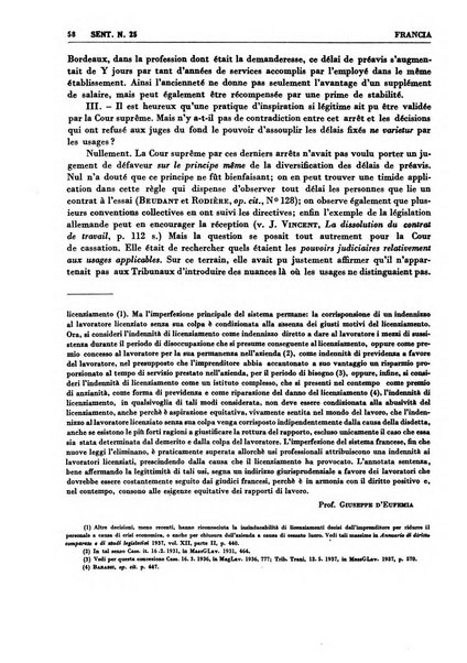 Giurisprudenza comparata di diritto corporativo sindacale e del lavoro