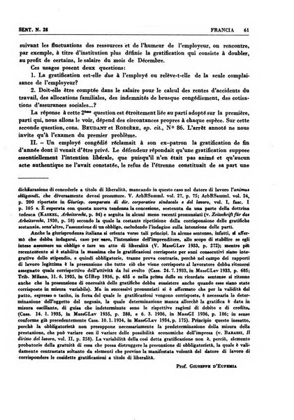 Giurisprudenza comparata di diritto corporativo sindacale e del lavoro