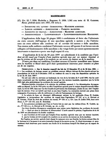 Giurisprudenza comparata di diritto corporativo sindacale e del lavoro