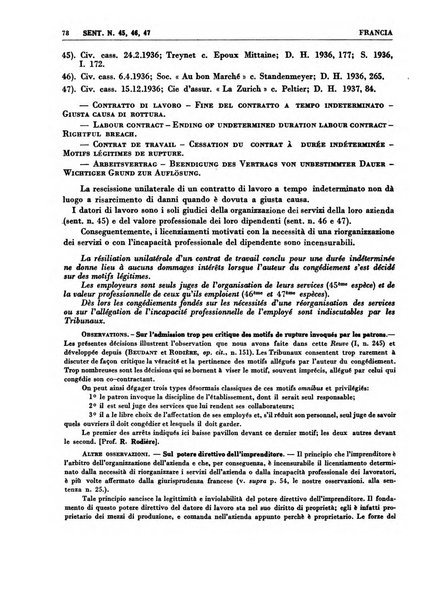 Giurisprudenza comparata di diritto corporativo sindacale e del lavoro