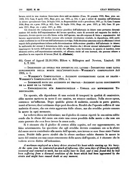 Giurisprudenza comparata di diritto corporativo sindacale e del lavoro