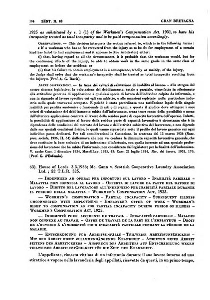 Giurisprudenza comparata di diritto corporativo sindacale e del lavoro