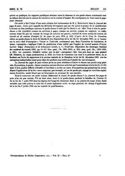 Giurisprudenza comparata di diritto corporativo sindacale e del lavoro